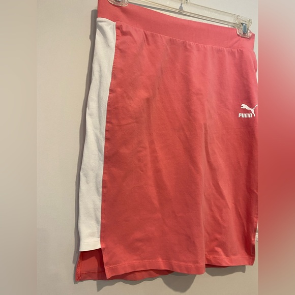 Puma Pink & White Tight Bodycon Skirt - Picture 5 of 6